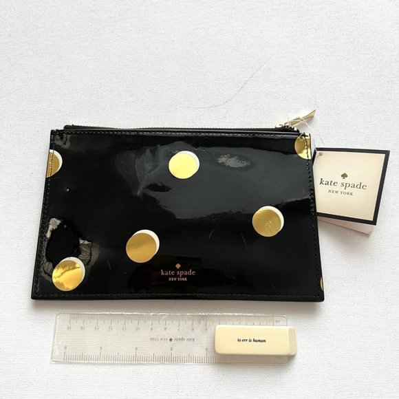 Kate Spade New York Travel  Zip Pouch Scatter Dot - Picture 3 of 7